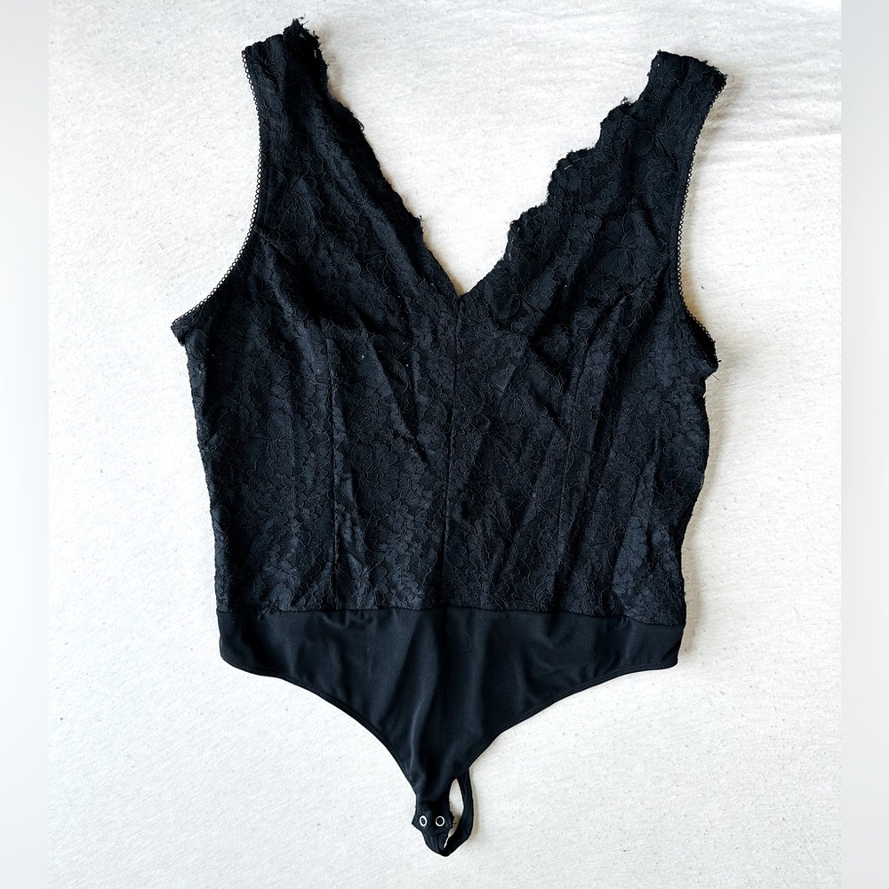 Express black lace bodysuit